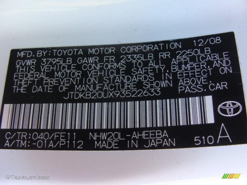 2009 Toyota Prius Hybrid Parts Photos