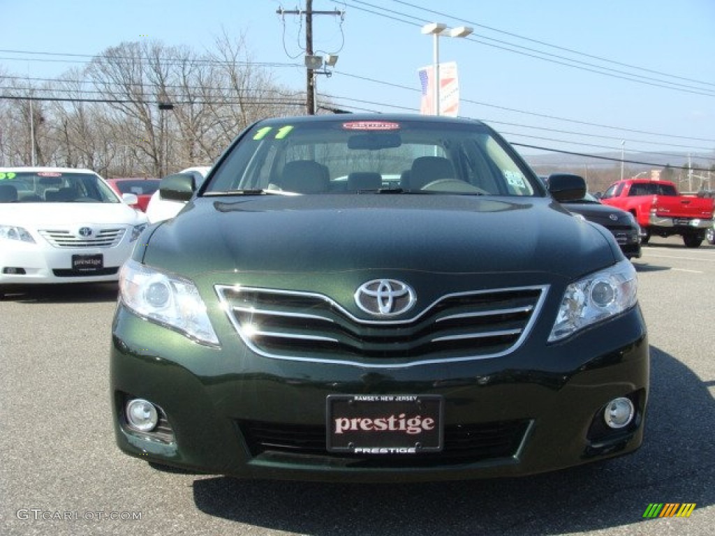 2011 Camry XLE - Spruce Green Mica / Ash photo #2