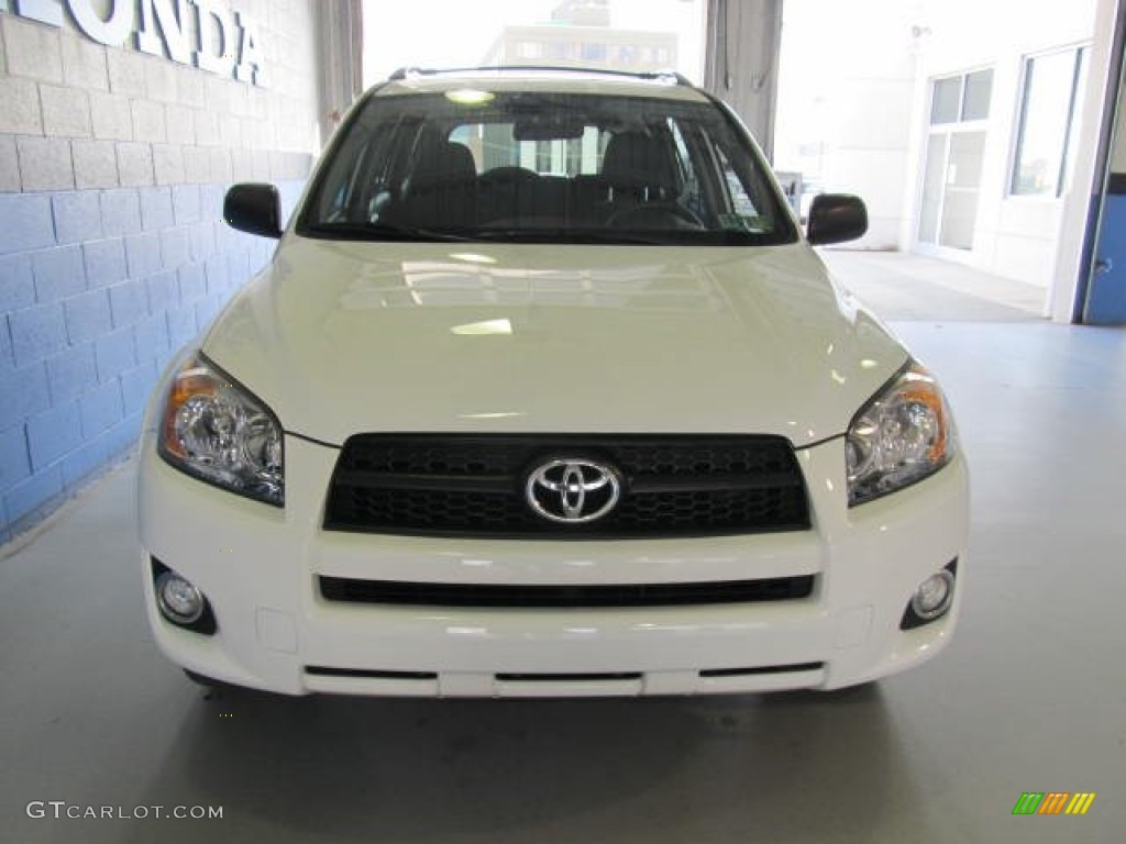 2009 RAV4 Sport 4WD - Super White / Dark Charcoal photo #5