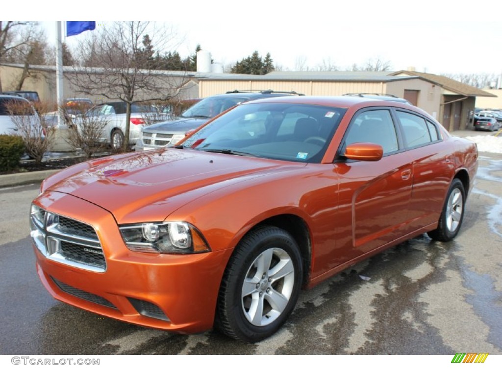 Toxic Orange Pearl Dodge Charger