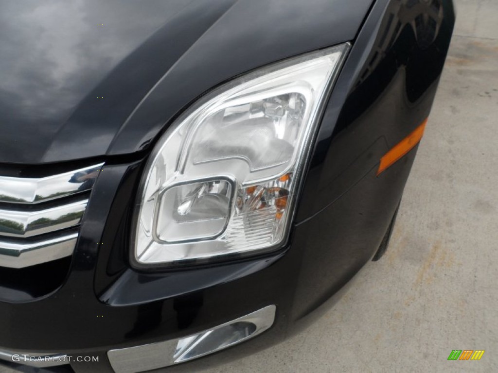 2008 Fusion SEL V6 - Dark Blue Ink Metallic / Medium Light Stone photo #10