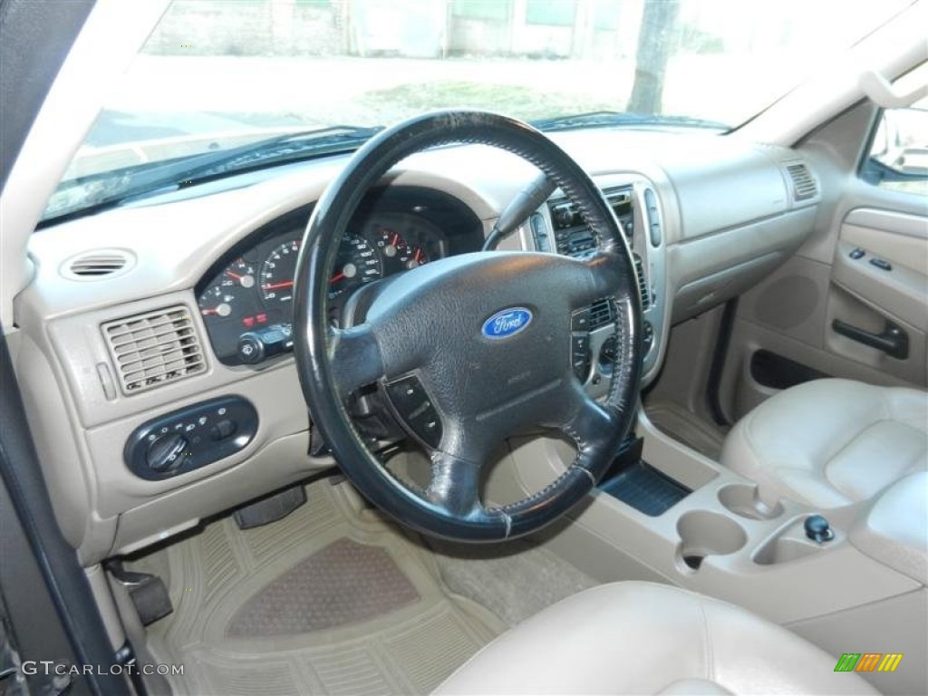 2003 Ford Explorer XLT 4x4 Medium Parchment Beige Dashboard Photo #62569256