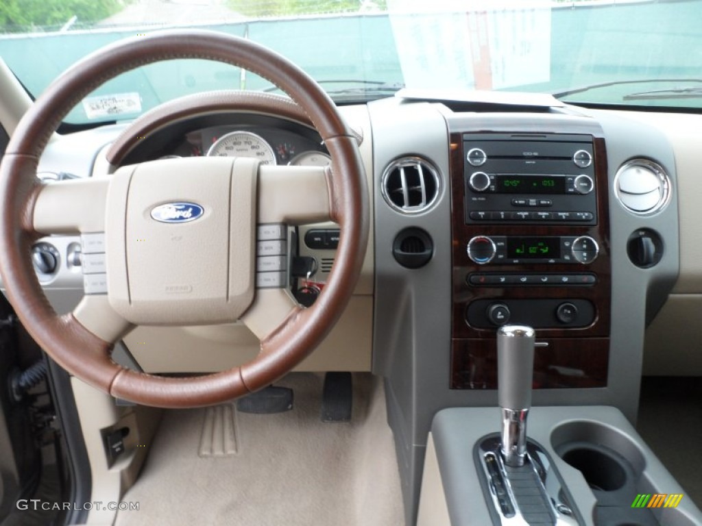 2008 F150 King Ranch SuperCrew - Stone Green Metallic / Tan/Castaño Leather photo #36