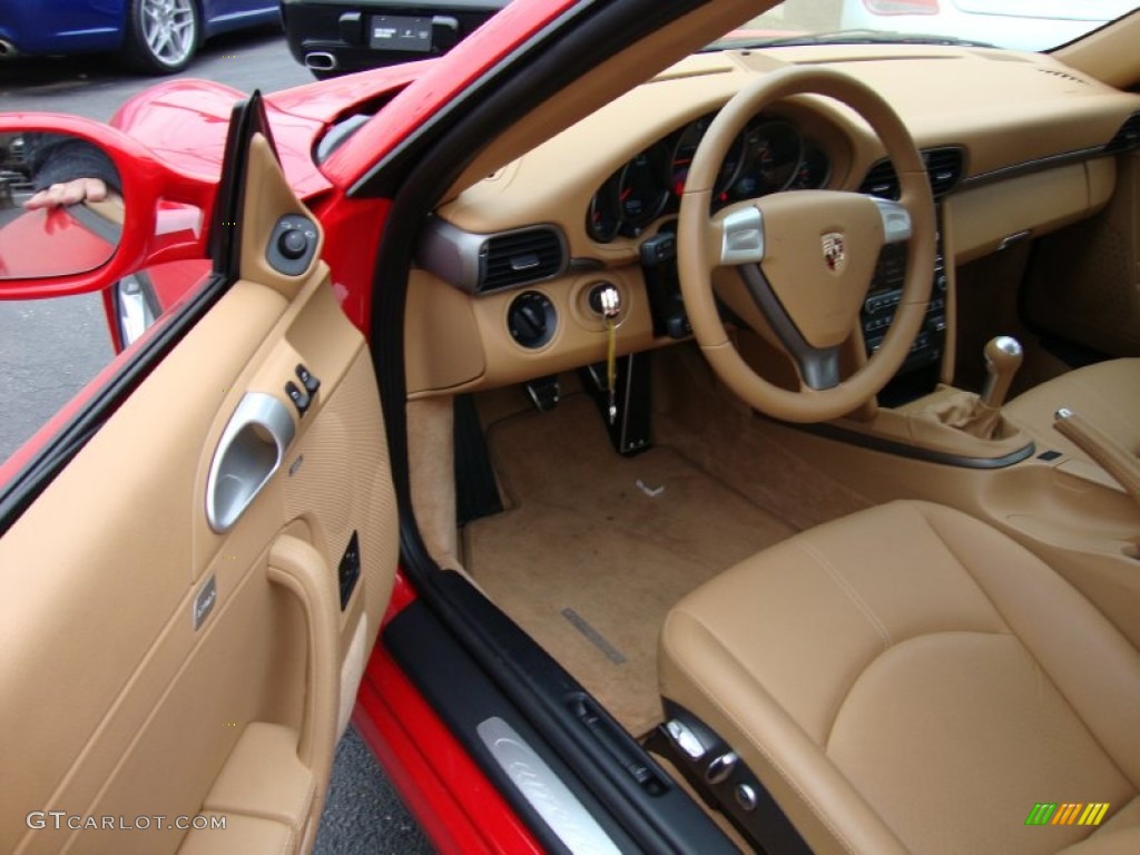 Sand Beige Interior 2009 Porsche 911 Carrera Coupe Photo #62570677