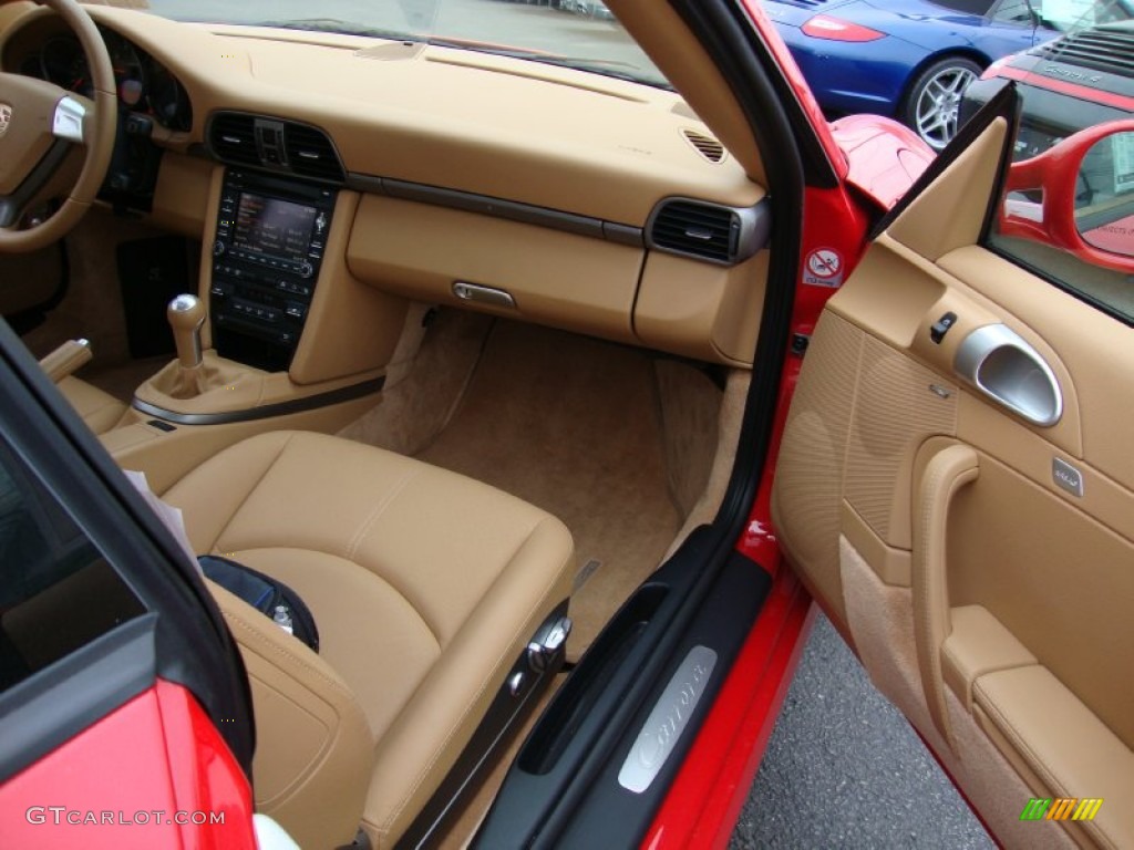 Sand Beige Interior 2009 Porsche 911 Carrera Coupe Photo #62570722