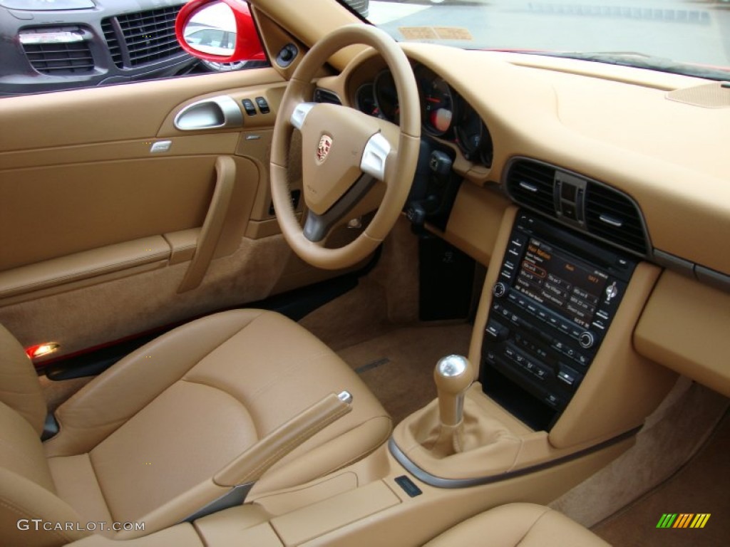 Sand Beige Interior 2009 Porsche 911 Carrera Coupe Photo #62570728