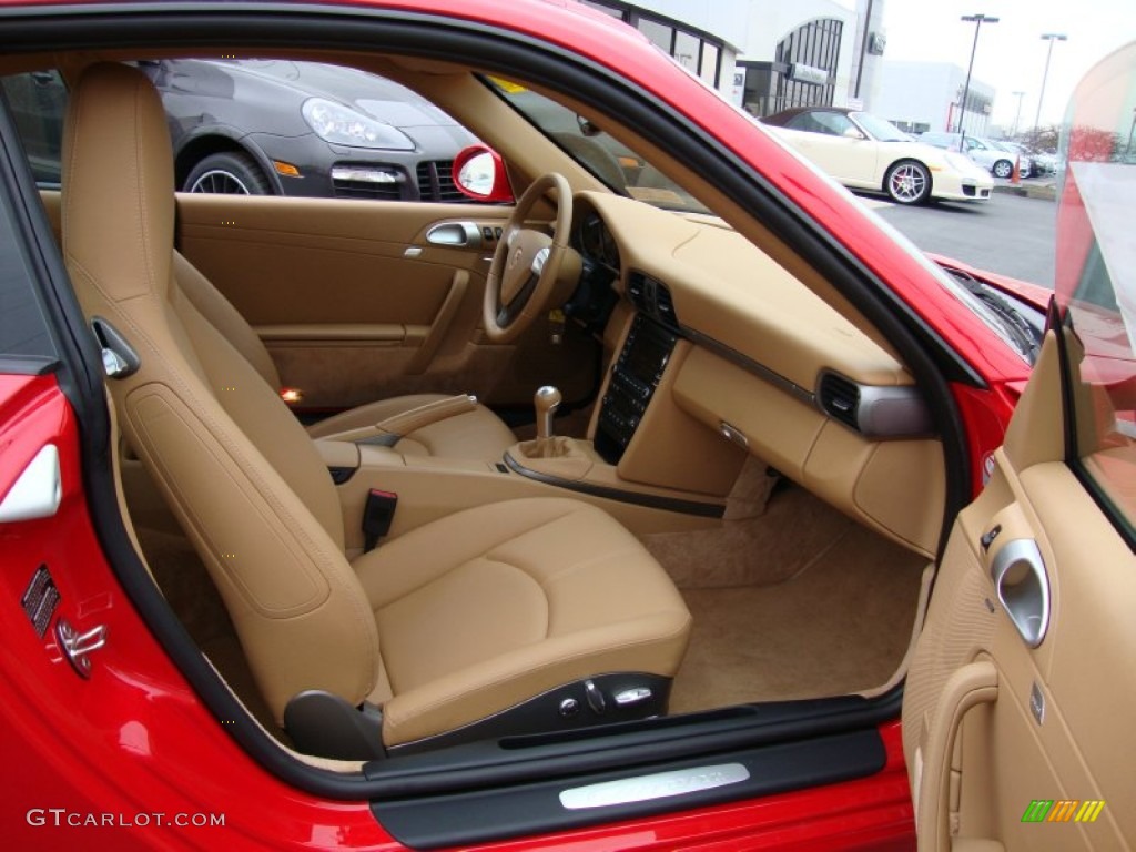 Sand Beige Interior 2009 Porsche 911 Carrera Coupe Photo #62570737