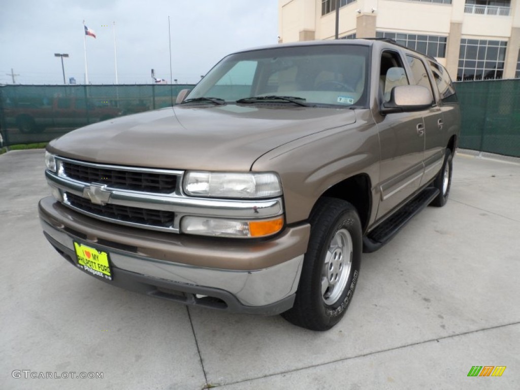 2003 Suburban 1500 LT - Sandalwood Metallic / Tan/Neutral photo #7