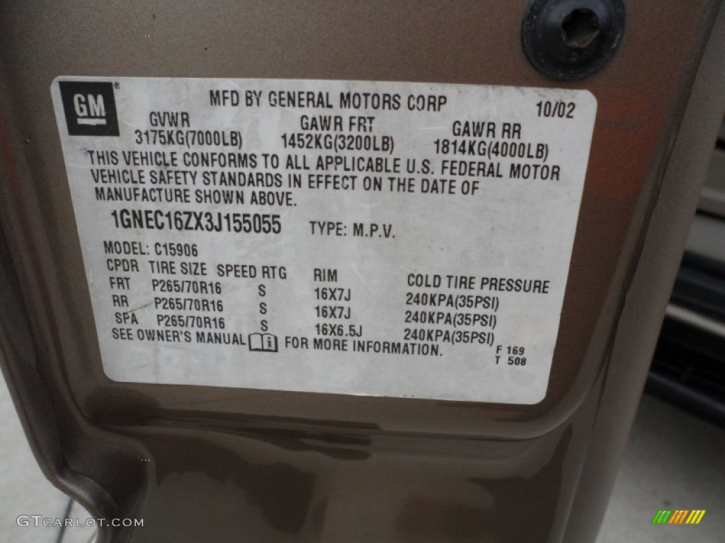 2003 Suburban 1500 LT - Sandalwood Metallic / Tan/Neutral photo #45