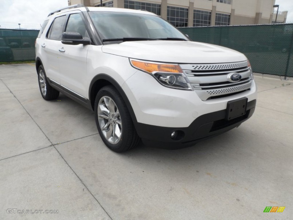 White Platinum Tri-Coat Ford Explorer