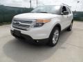 2013 White Platinum Tri-Coat Ford Explorer XLT  photo #7