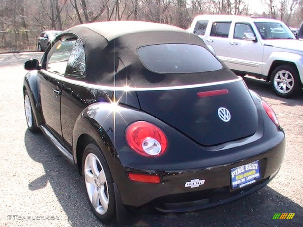 2007 New Beetle 2.5 Convertible - Black / Black photo #6