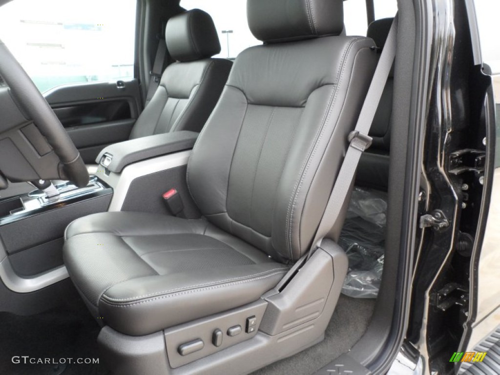 Black Interior 2012 Ford F150 FX4 SuperCrew 4x4 Photo #62574343