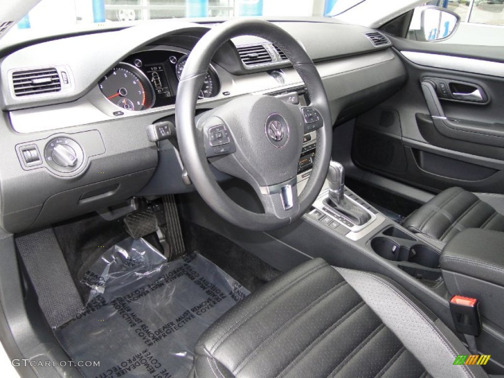 Black Interior 2012 Volkswagen CC Lux Photo #62575324