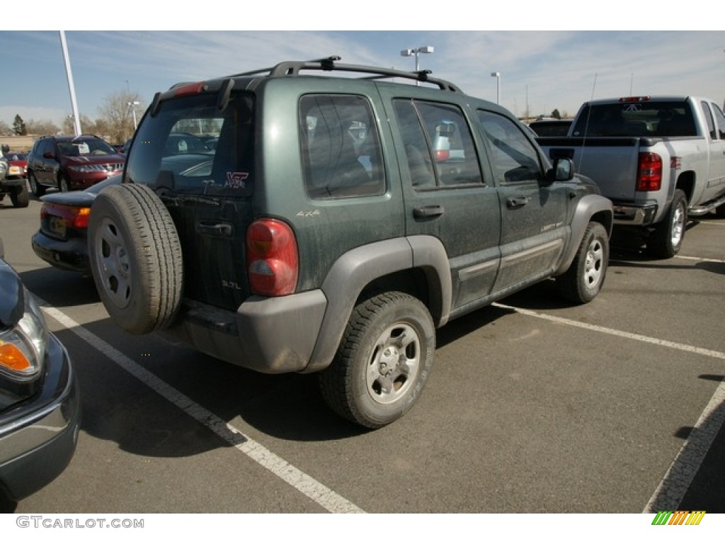 2002 Liberty Sport 4x4 - Shale Green Metallic / Dark Slate Gray photo #2