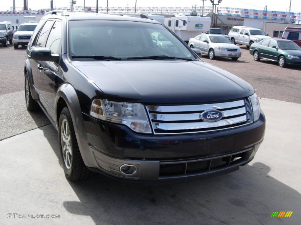 2008 Taurus X SEL AWD - Dark Ink Blue Metallic / Medium Light Stone photo #9