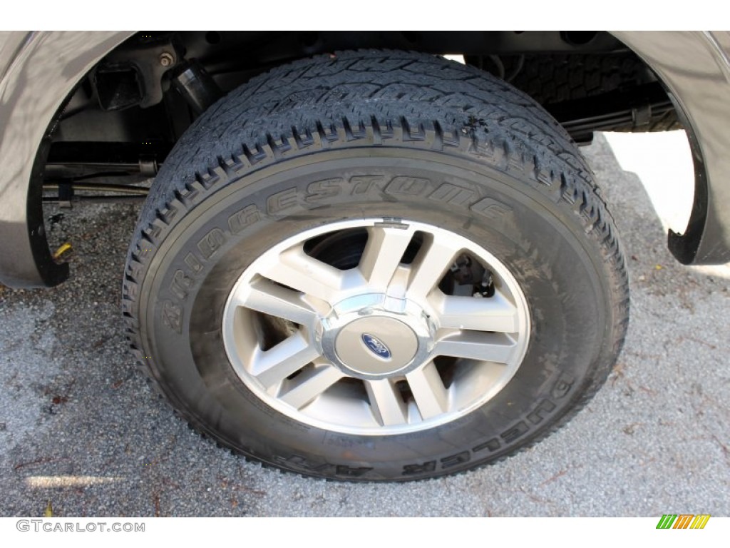 2005 F150 Lariat SuperCrew 4x4 - Dark Stone Metallic / Black photo #19