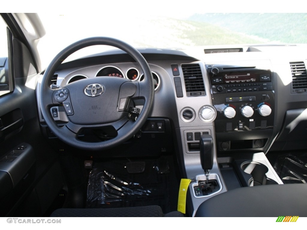 2012 Tundra CrewMax 4x4 - Pyrite Mica / Black photo #10