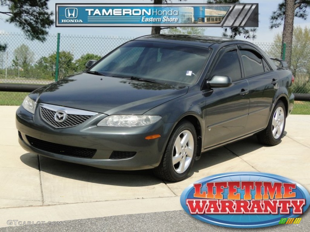 2003 MAZDA6 s Sedan - Dark Steel Metallic / Gray photo #1