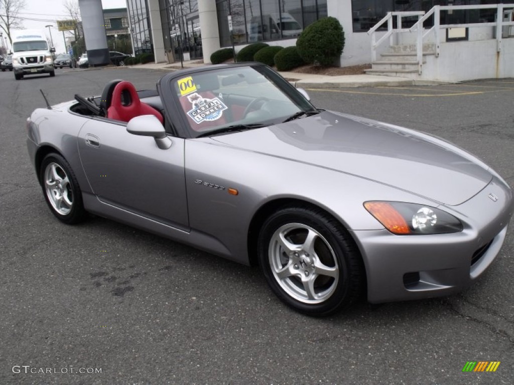 2000 S2000 Roadster - Silver Stone Metallic / Black/Red Leather photo #1