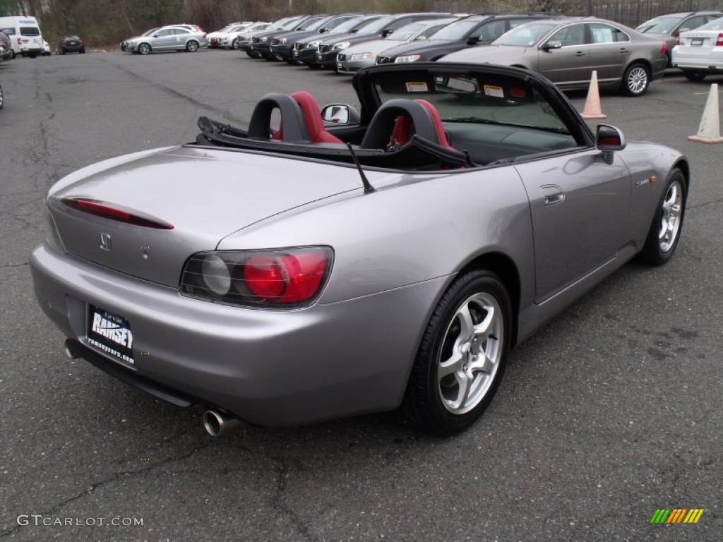 2000 S2000 Roadster - Silver Stone Metallic / Black/Red Leather photo #3