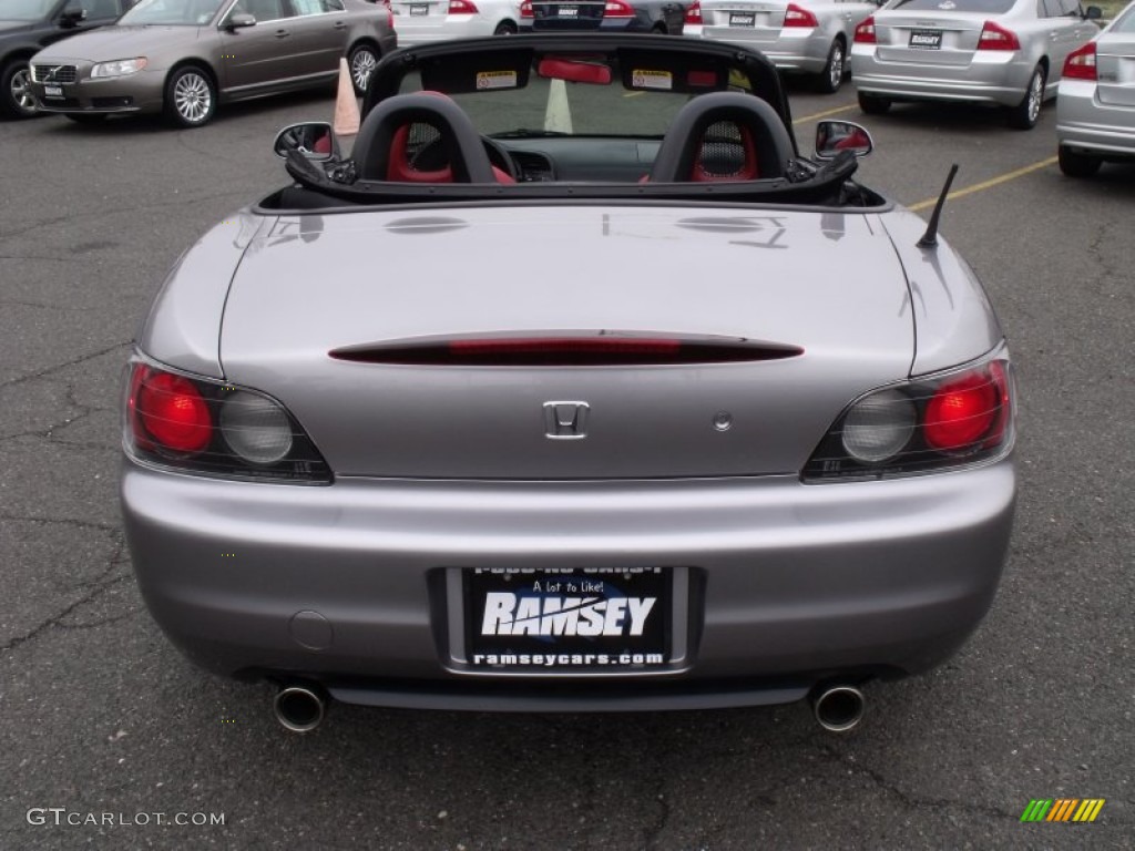 2000 S2000 Roadster - Silver Stone Metallic / Black/Red Leather photo #4