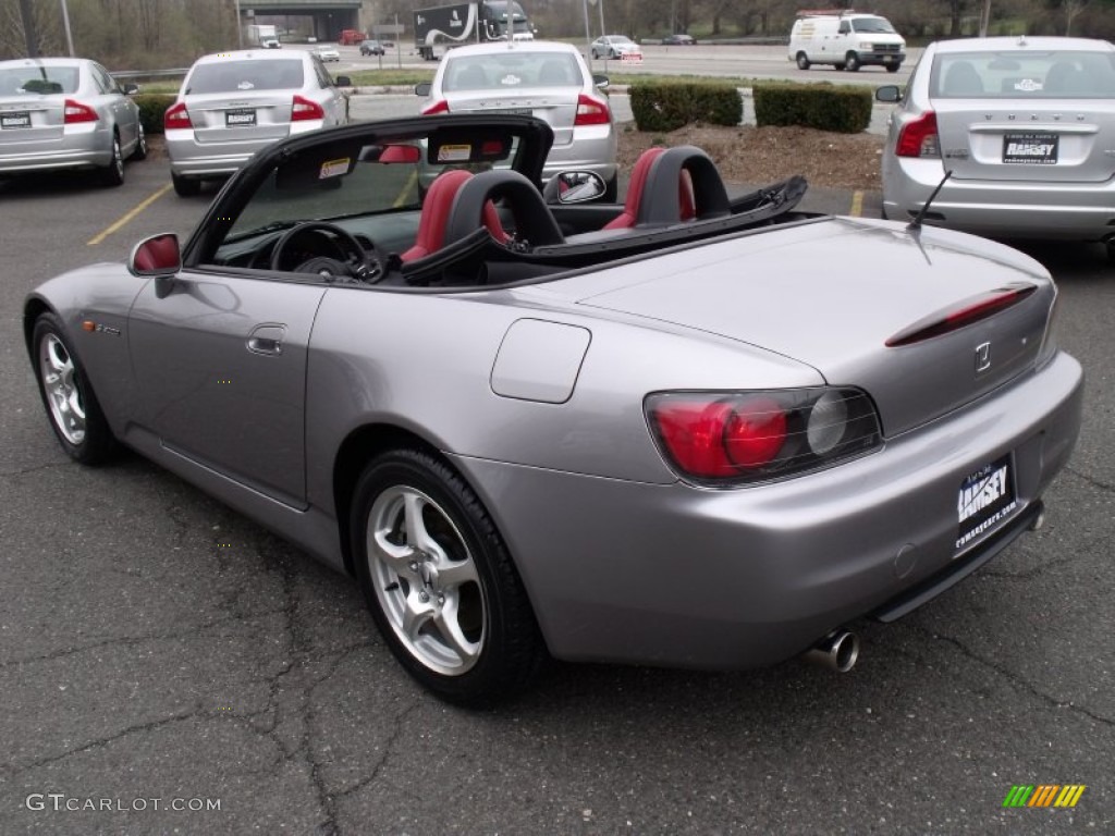 2000 S2000 Roadster - Silver Stone Metallic / Black/Red Leather photo #5