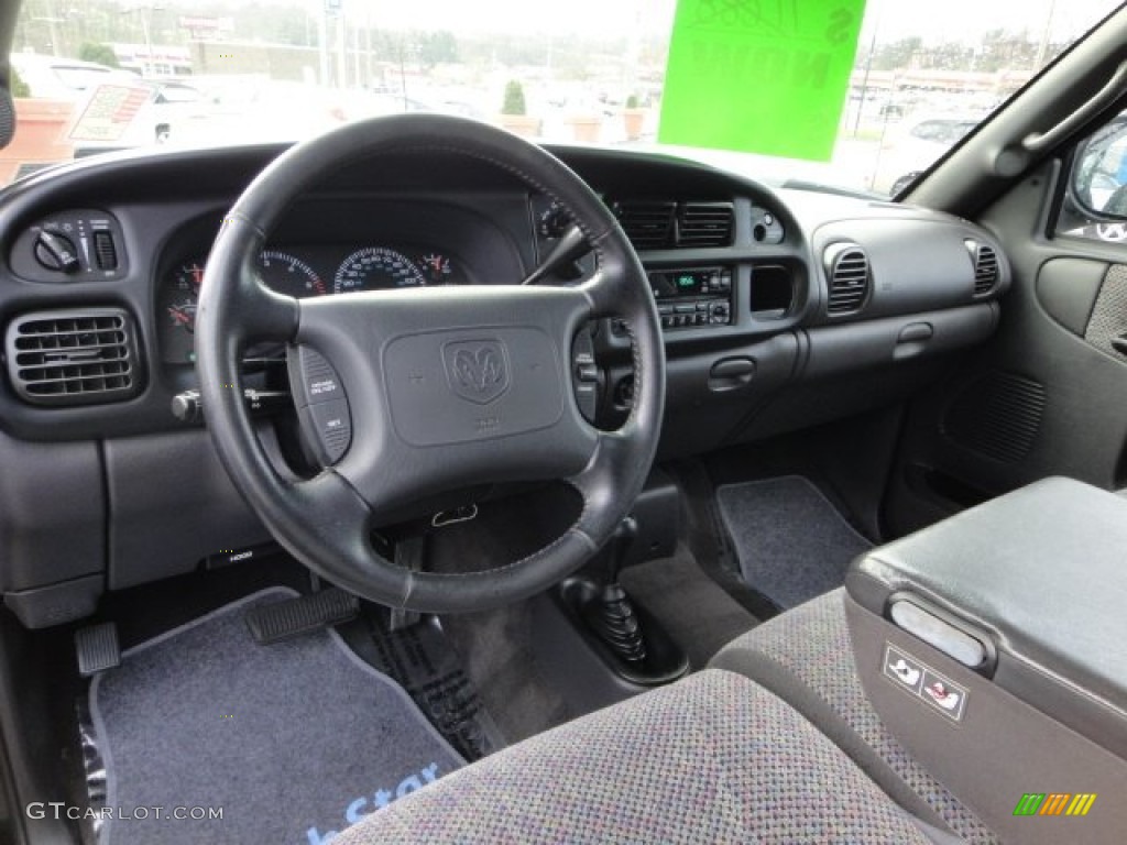 2001 Ram 1500 SLT Regular Cab 4x4 - Black / Agate photo #9