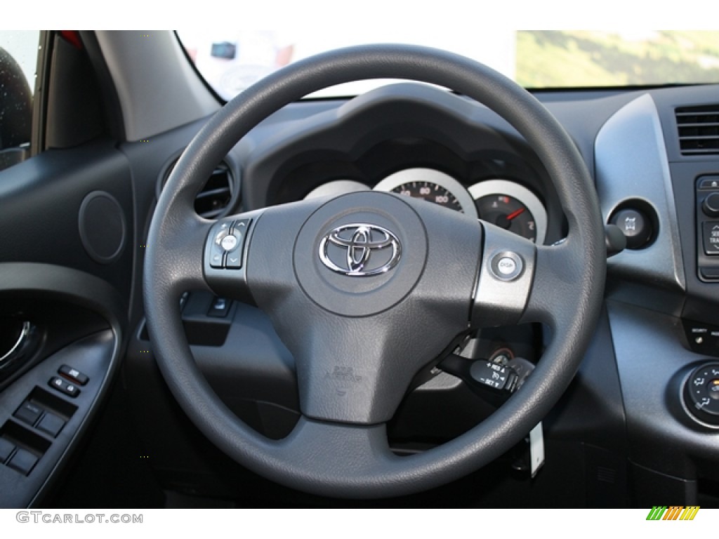 2012 Toyota RAV4 V6 Sport 4WD Dark Charcoal Steering Wheel Photo #62582080