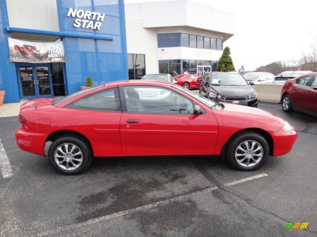 2003 Cavalier LS Coupe - Victory Red / Graphite Gray photo #2