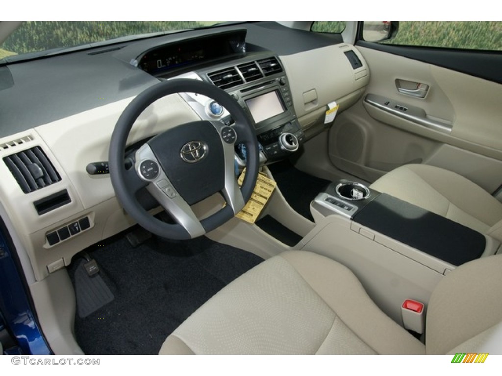Bisque Interior 2012 Toyota Prius V Two Hybrid Photo