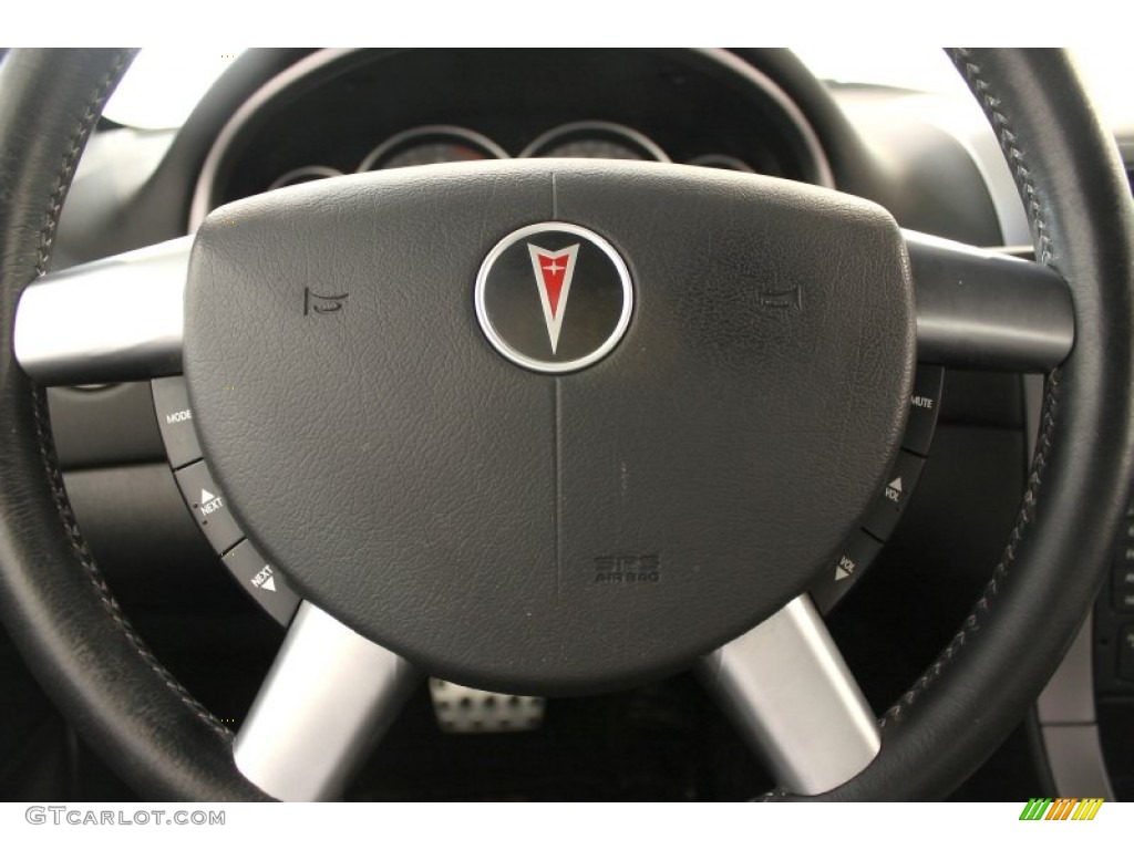 2005 Pontiac GTO Coupe Black Steering Wheel Photo #62582855