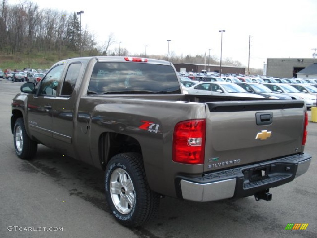 2012 Silverado 1500 LT Extended Cab 4x4 - Mocha Steel Metallic / Ebony photo #6