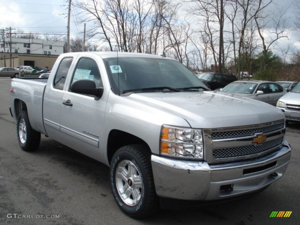 2012 Silverado 1500 LT Extended Cab 4x4 - Silver Ice Metallic / Ebony photo #2