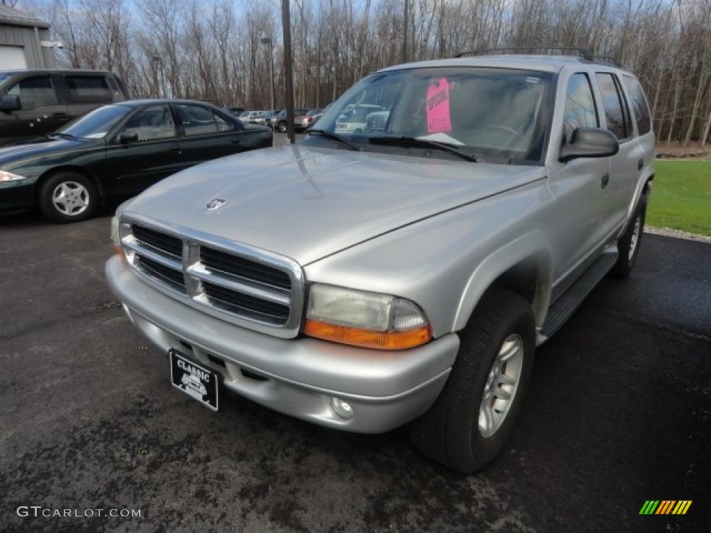 2002 Durango SLT Plus 4x4 - Bright Silver Metallic / Dark Slate Gray photo #1