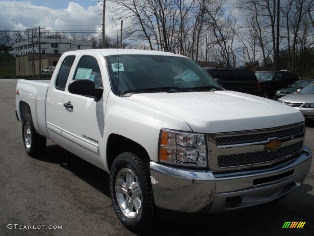 2012 Silverado 1500 LT Extended Cab 4x4 - Summit White / Ebony photo #2