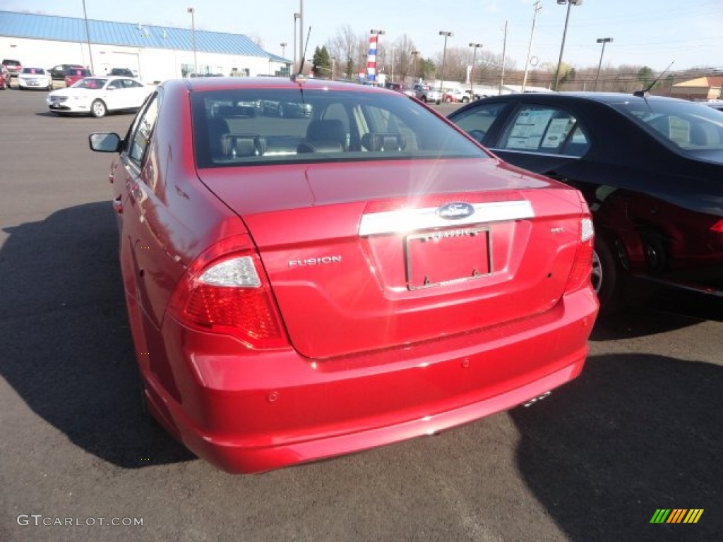 2012 Fusion SEL - Red Candy Metallic / Charcoal Black photo #4