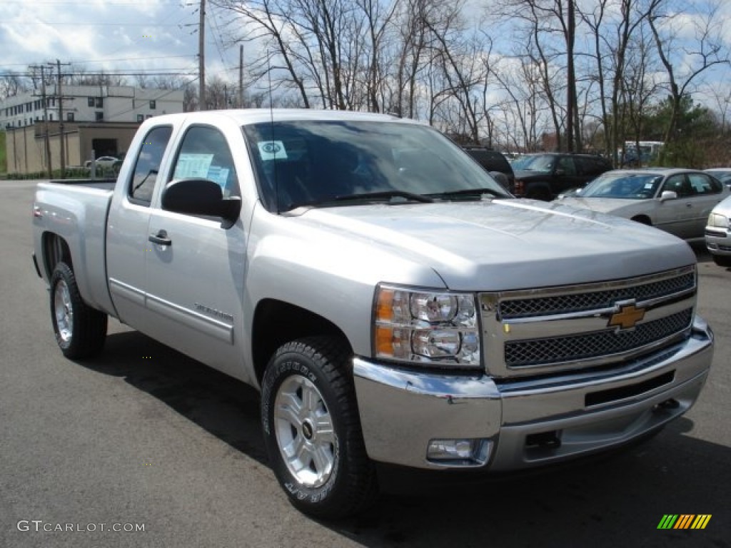 2012 Silverado 1500 LT Extended Cab 4x4 - Silver Ice Metallic / Ebony photo #2