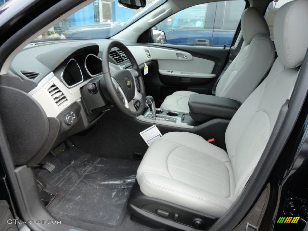 Light Gray/Ebony Interior 2012 Chevrolet Traverse LTZ Photo #62585589