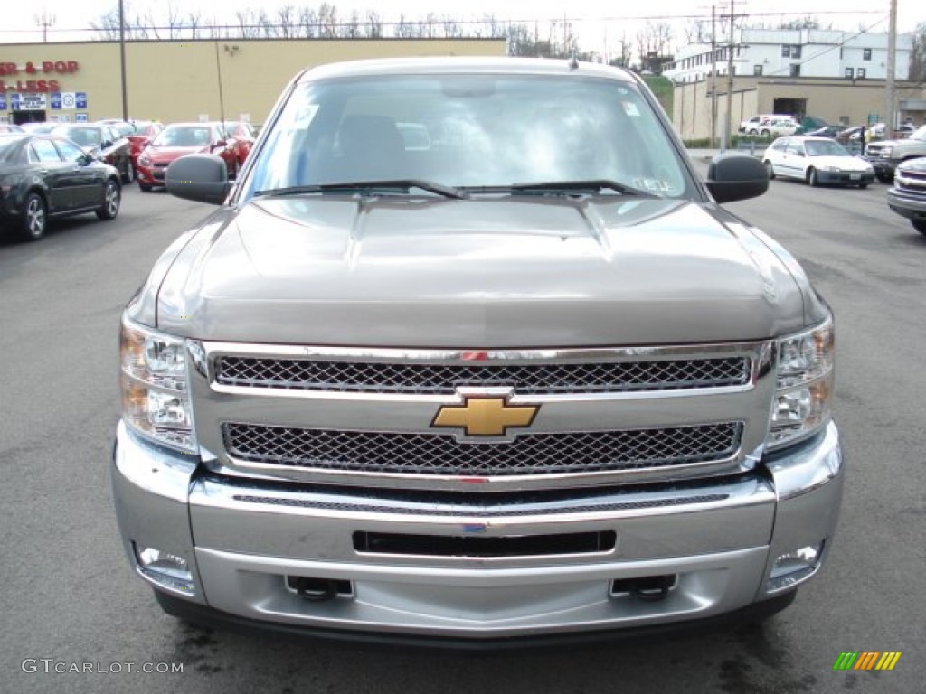 2012 Silverado 1500 LT Extended Cab 4x4 - Mocha Steel Metallic / Ebony photo #3