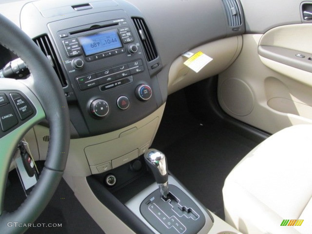 2012 Elantra SE Touring - Black Noir Pearl / Beige photo #9
