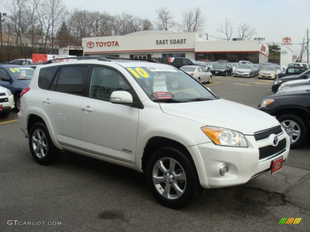 2010 RAV4 Limited 4WD - Blizzard White Pearl / Ash Gray photo #1