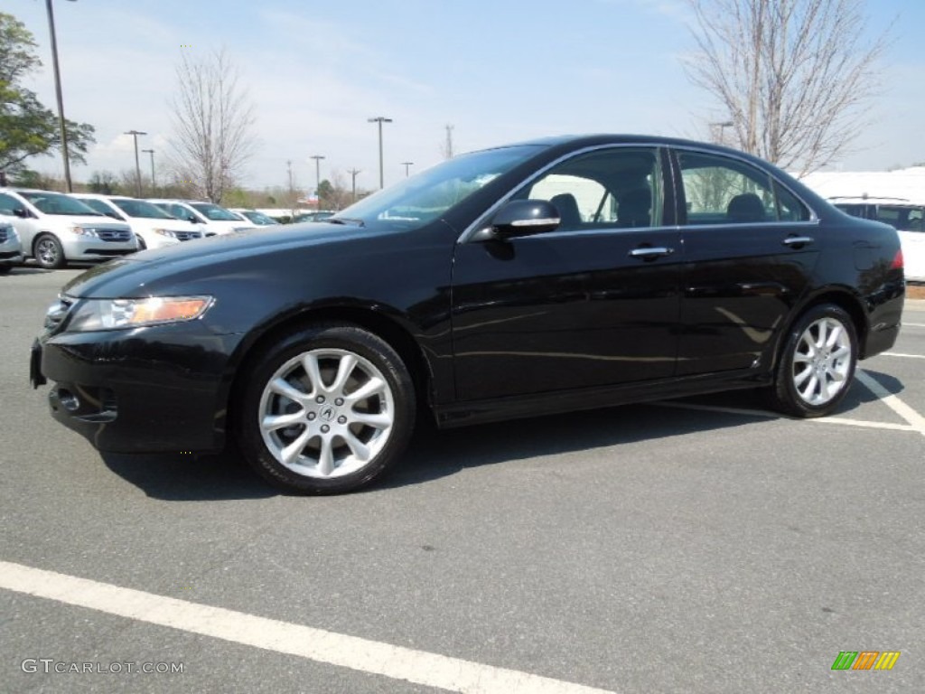 2008 TSX Sedan - Nighthawk Black Pearl / Ebony photo #1