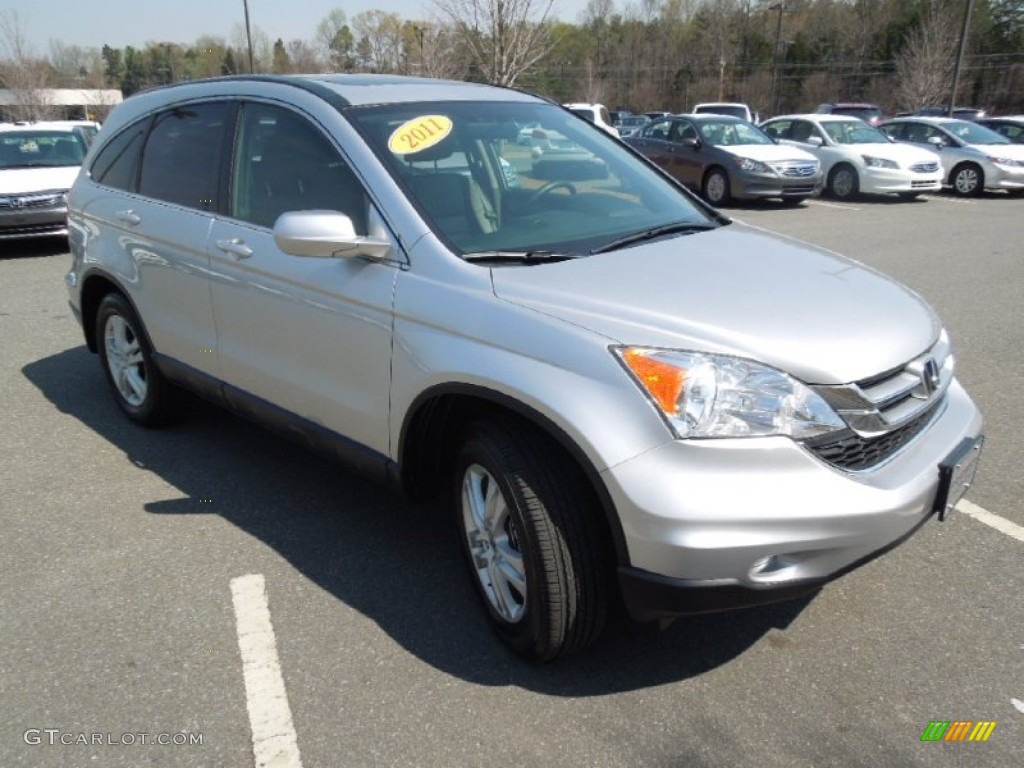 2011 CR-V EX-L - Alabaster Silver Metallic / Gray photo #2