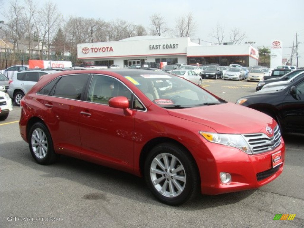 2010 Venza I4 - Barcelona Red Metallic / Ivory photo #1