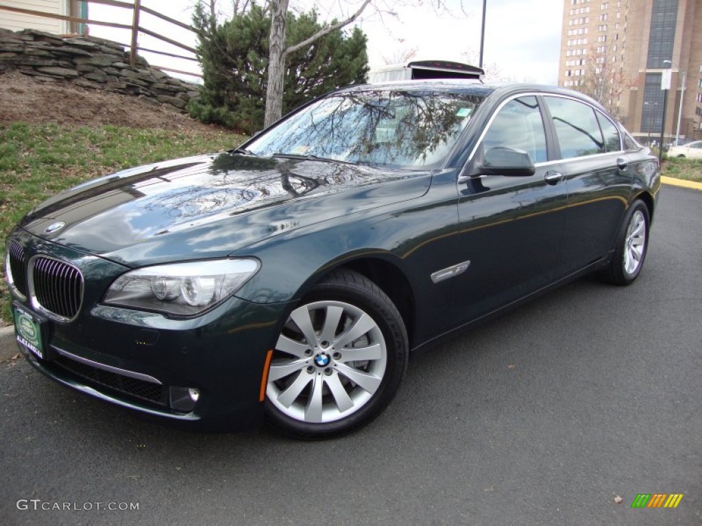 2011 7 Series 750Li xDrive Sedan - Deep Green Metallic / Oyster/Black photo #2