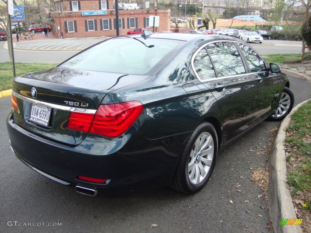 2011 7 Series 750Li xDrive Sedan - Deep Green Metallic / Oyster/Black photo #12