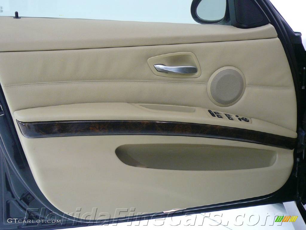 2006 3 Series 330i Sedan - Jet Black / Beige photo #11