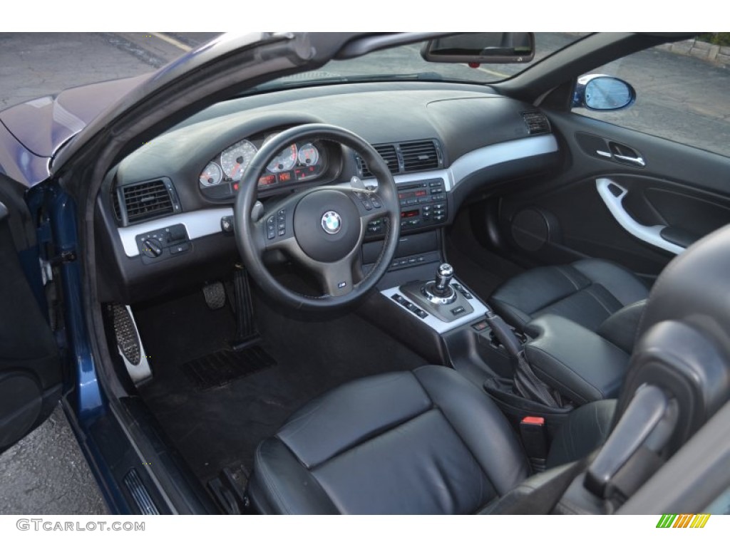 Black Interior 2005 BMW M3 Convertible Photo #62589372