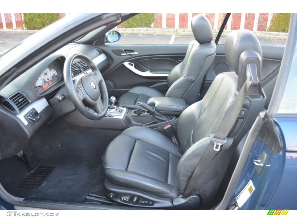 Black Interior 2005 BMW M3 Convertible Photo #62589381